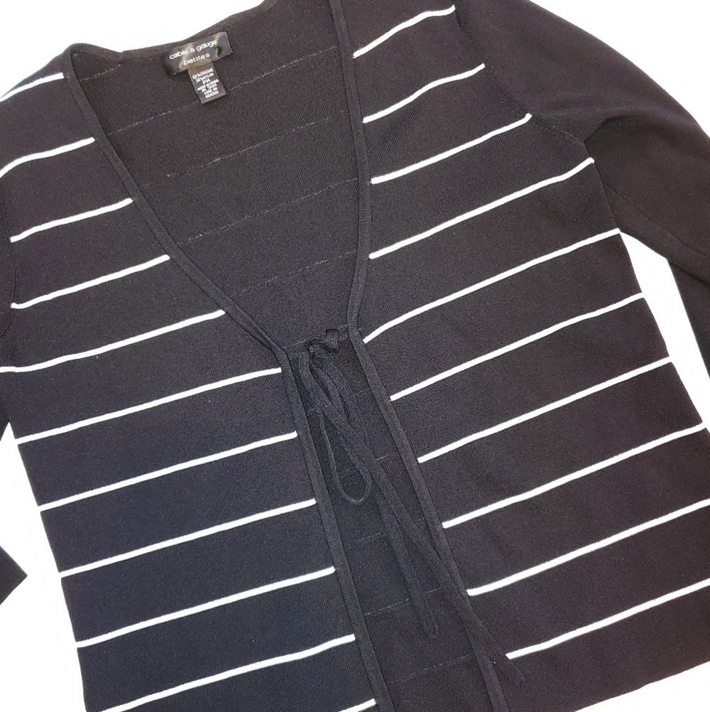 Cable & Gage Tie Cardigan PM